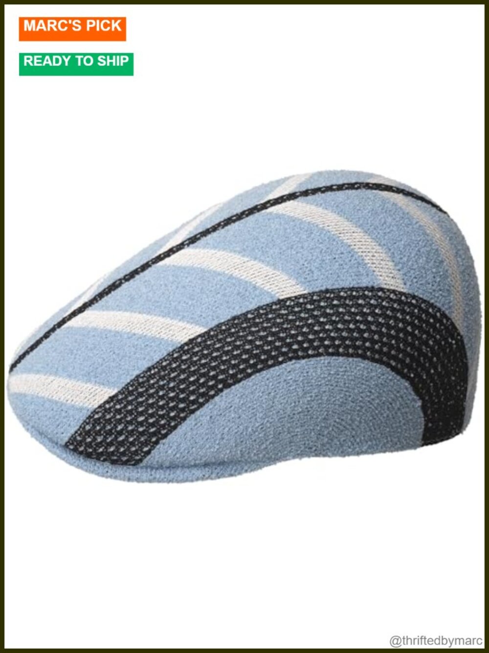 Kangol Flat Cap Newsboy Hat Adjustable Cotton Twill